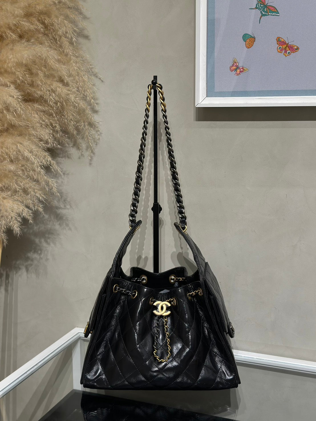 CHANEL 25 Hobo Bag - 小號鴛鴦釦黑金