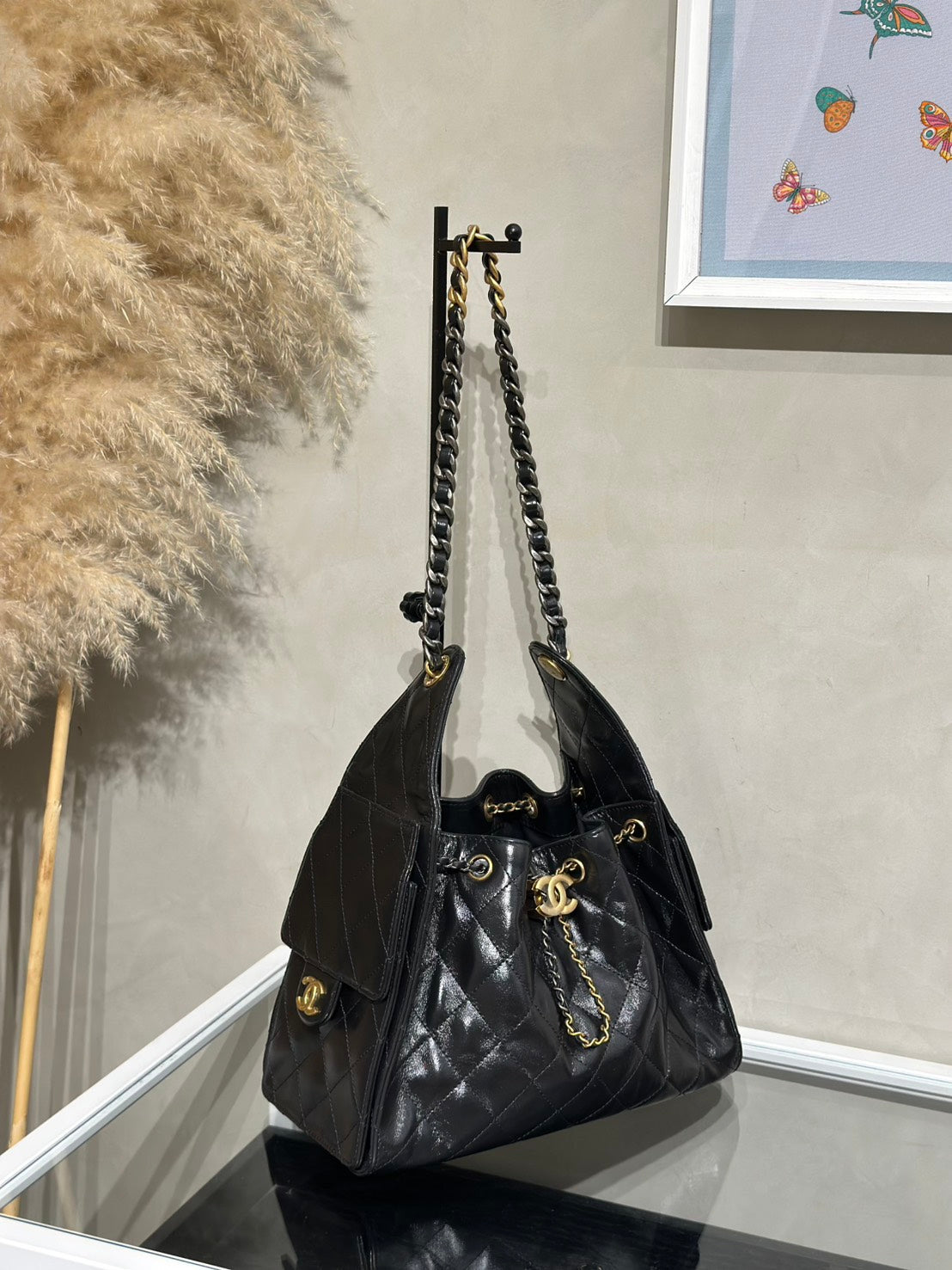 CHANEL 25 Hobo Bag - 小號鴛鴦釦黑金