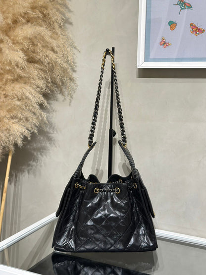 CHANEL 25 Hobo Bag - 小號鴛鴦釦黑金