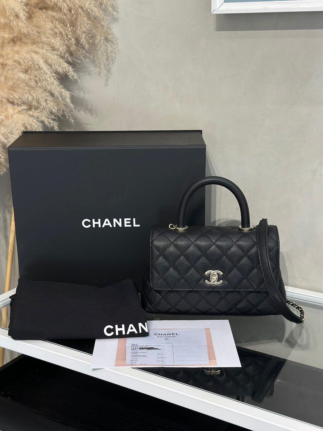 CHANEL Coco Handle - 小號黑金