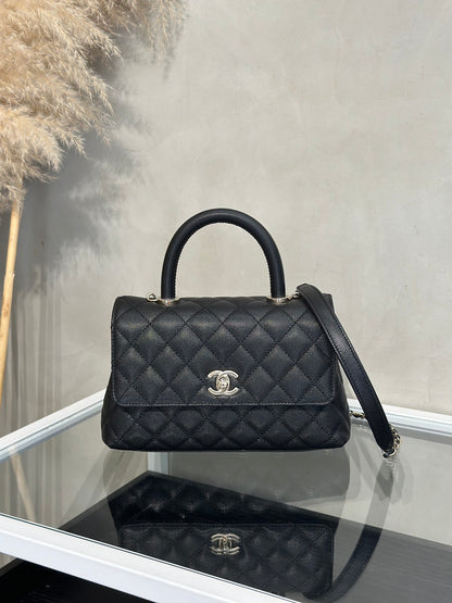 CHANEL Coco Handle - 小號黑金