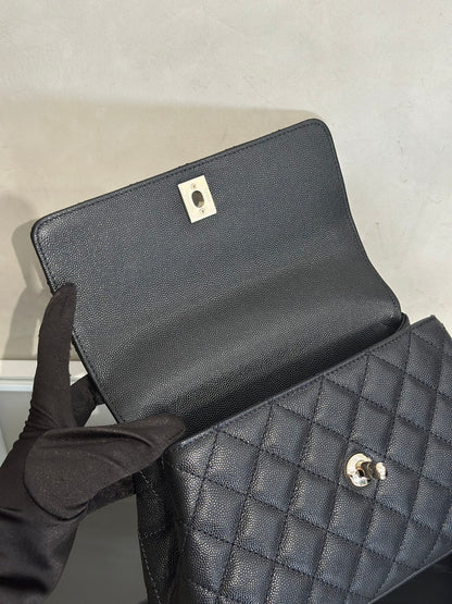 CHANEL Coco Handle - 小號黑金