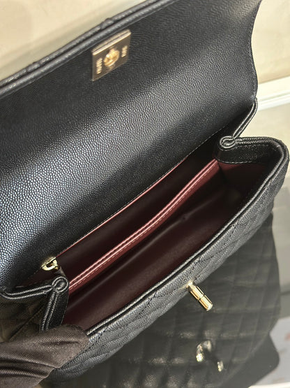 CHANEL Coco Handle - 小號黑金