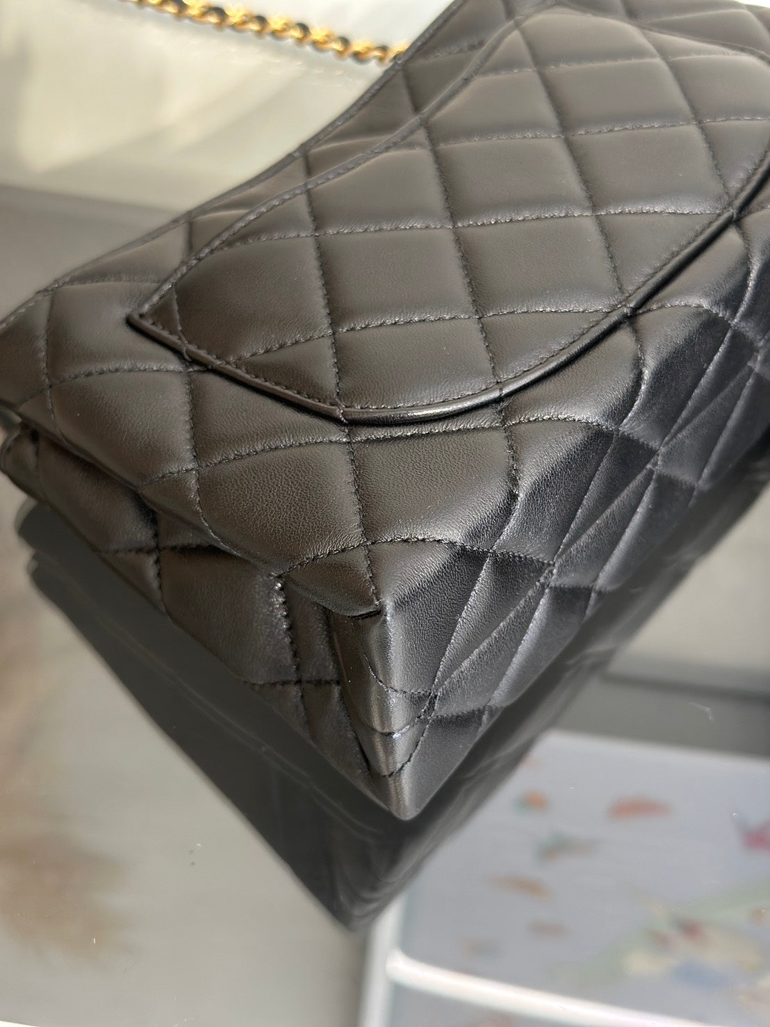 CHANEL 24A琺瑯雙C調節釦風琴包