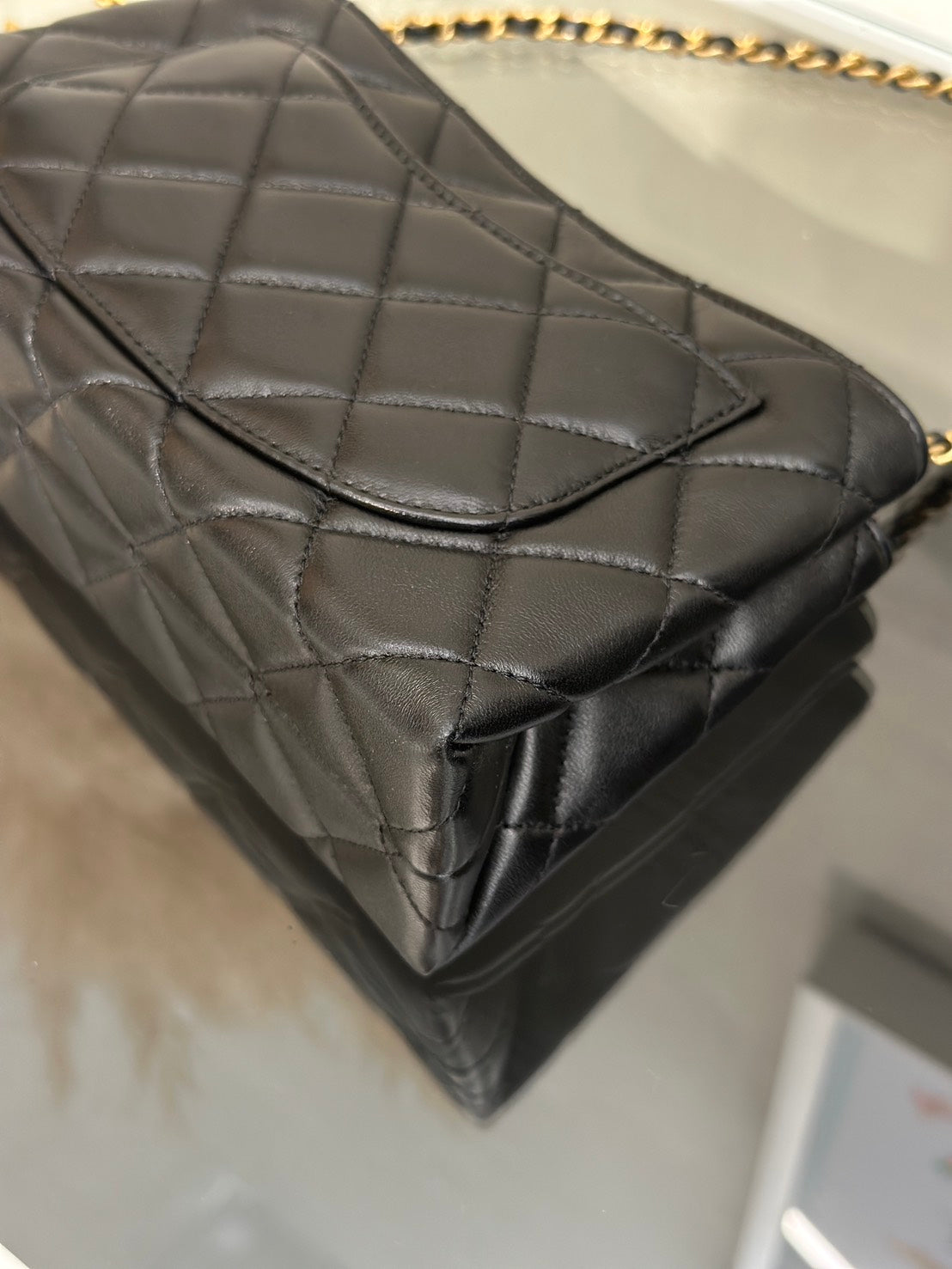 CHANEL 24A琺瑯雙C調節釦風琴包