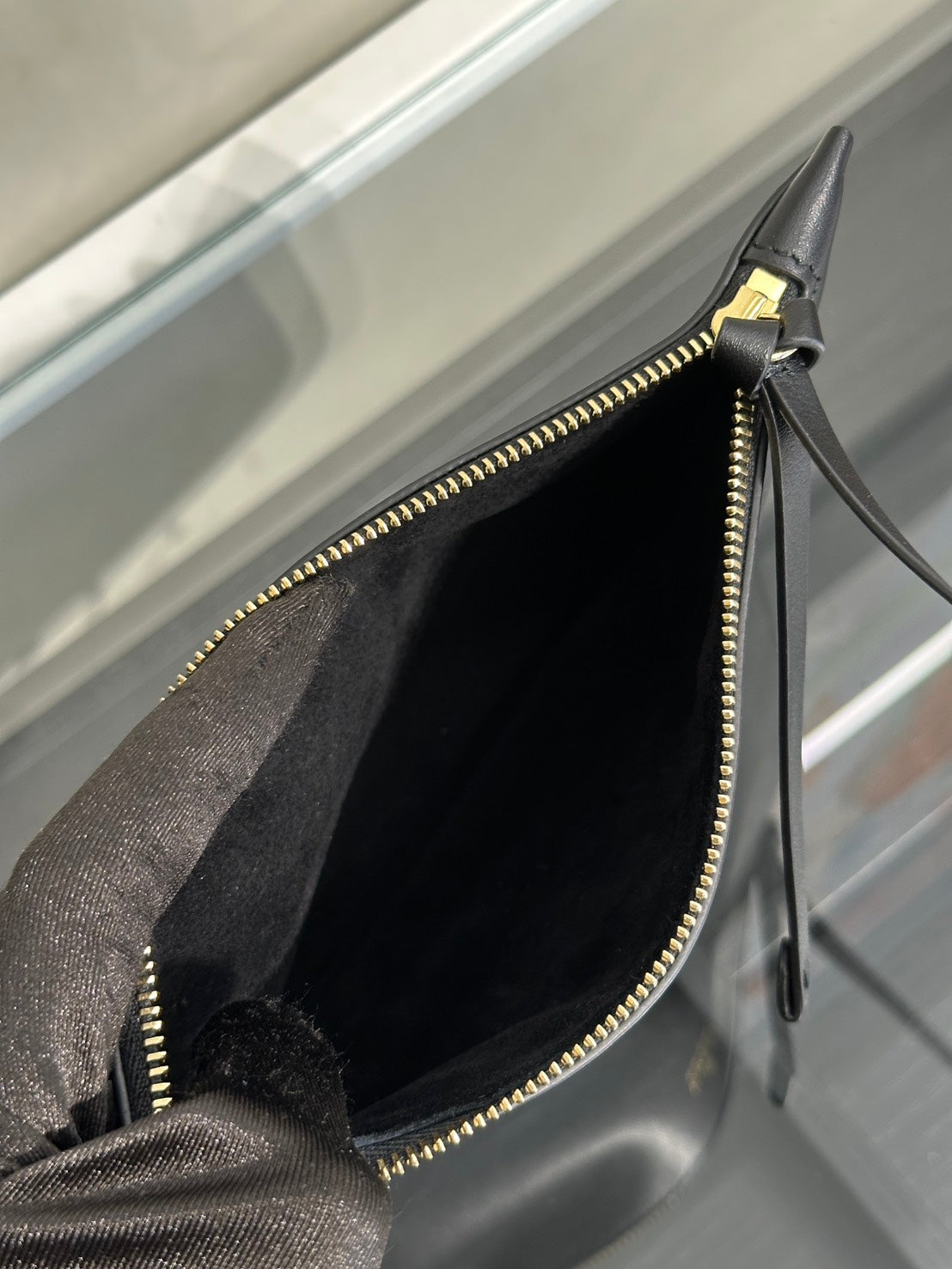 GUCCI Giglio皮革托特包 - 小號黑