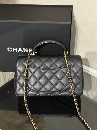 CHANEL 26A Handle Mini CF20 - 松鼠吊飾黑金