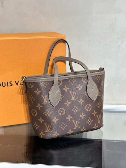 LOUIS VUITTON Neverfull BB - 雙面灰