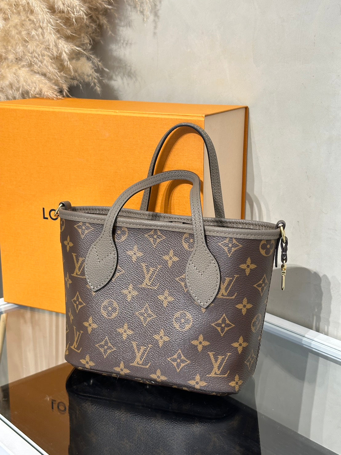 LOUIS VUITTON Neverfull BB - 雙面灰