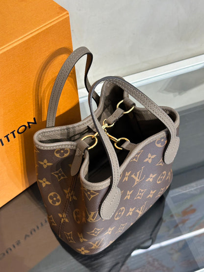 LOUIS VUITTON Neverfull BB - 雙面灰