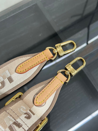 LOUIS VUITTON Bandouliere寬背帶 - 米