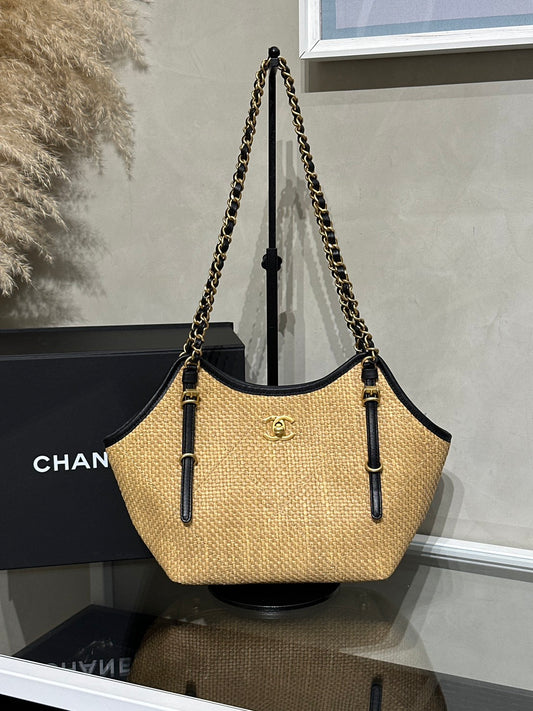 CHANEL 拉菲草托特包