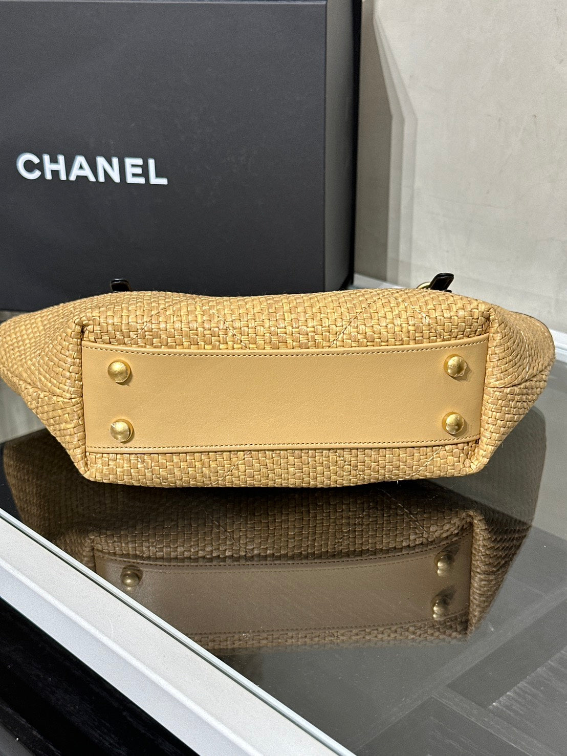 CHANEL 拉菲草托特包