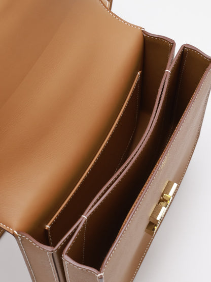 HERMES Mosaique au 24 馬賽克包 - 21金棕金 D