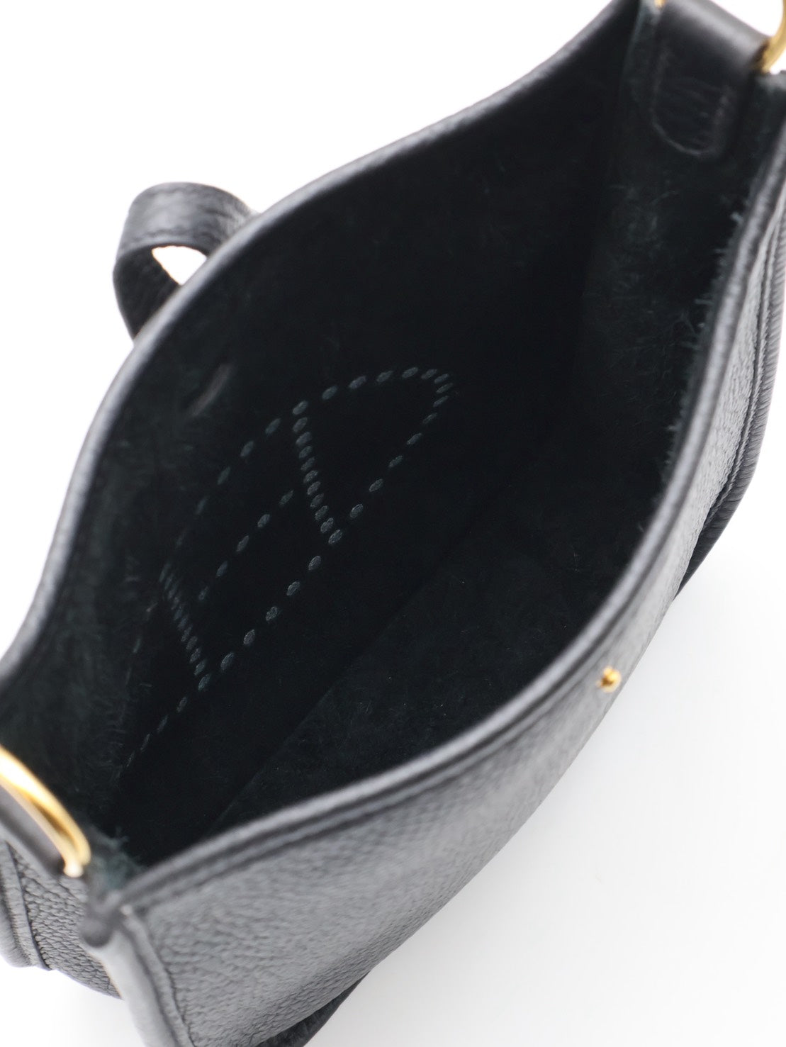 HERMES Mini evelyne - 黑金 B