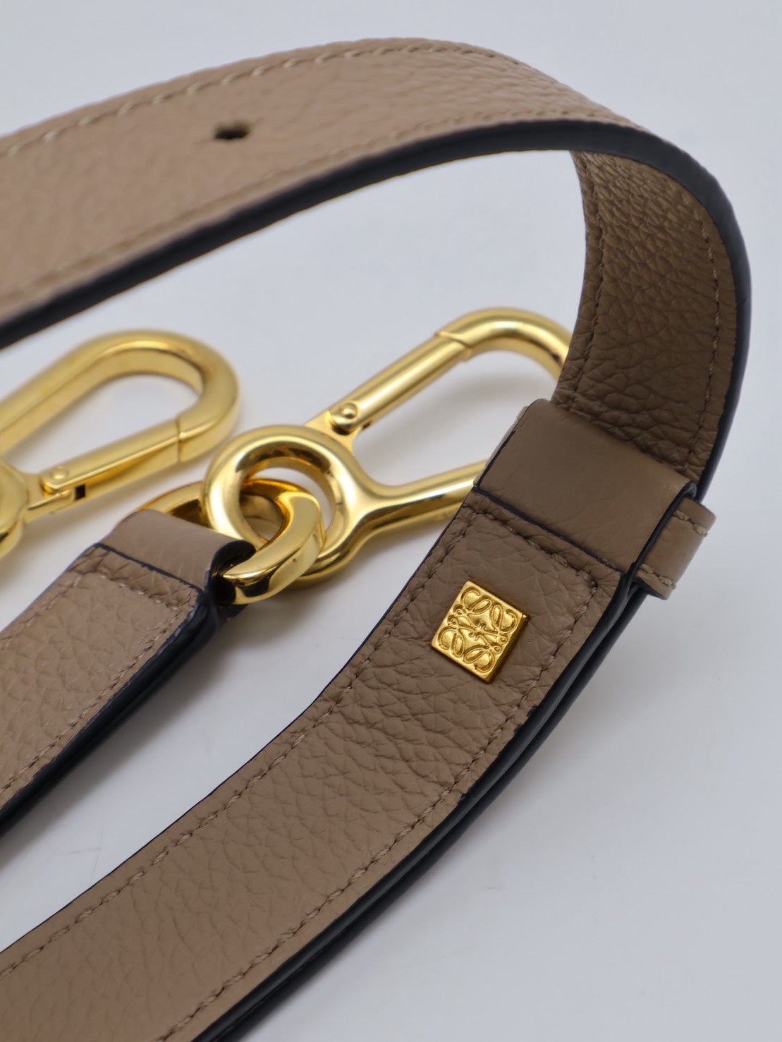 LOEWE Puzzle小牛皮手袋 - 小號沙色