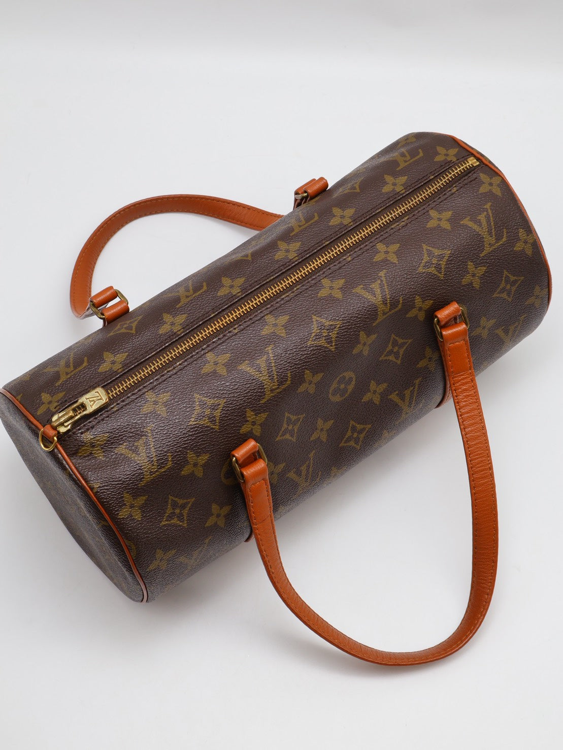 LOUIS VUITTON Papillon 30圓筒子母包 - 老花