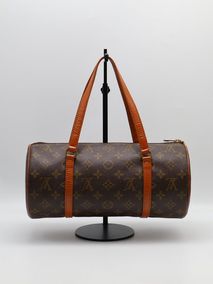 LOUIS VUITTON Papillon 30圓筒子母包 - 老花