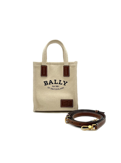 BALLY 亞麻帆布手袋