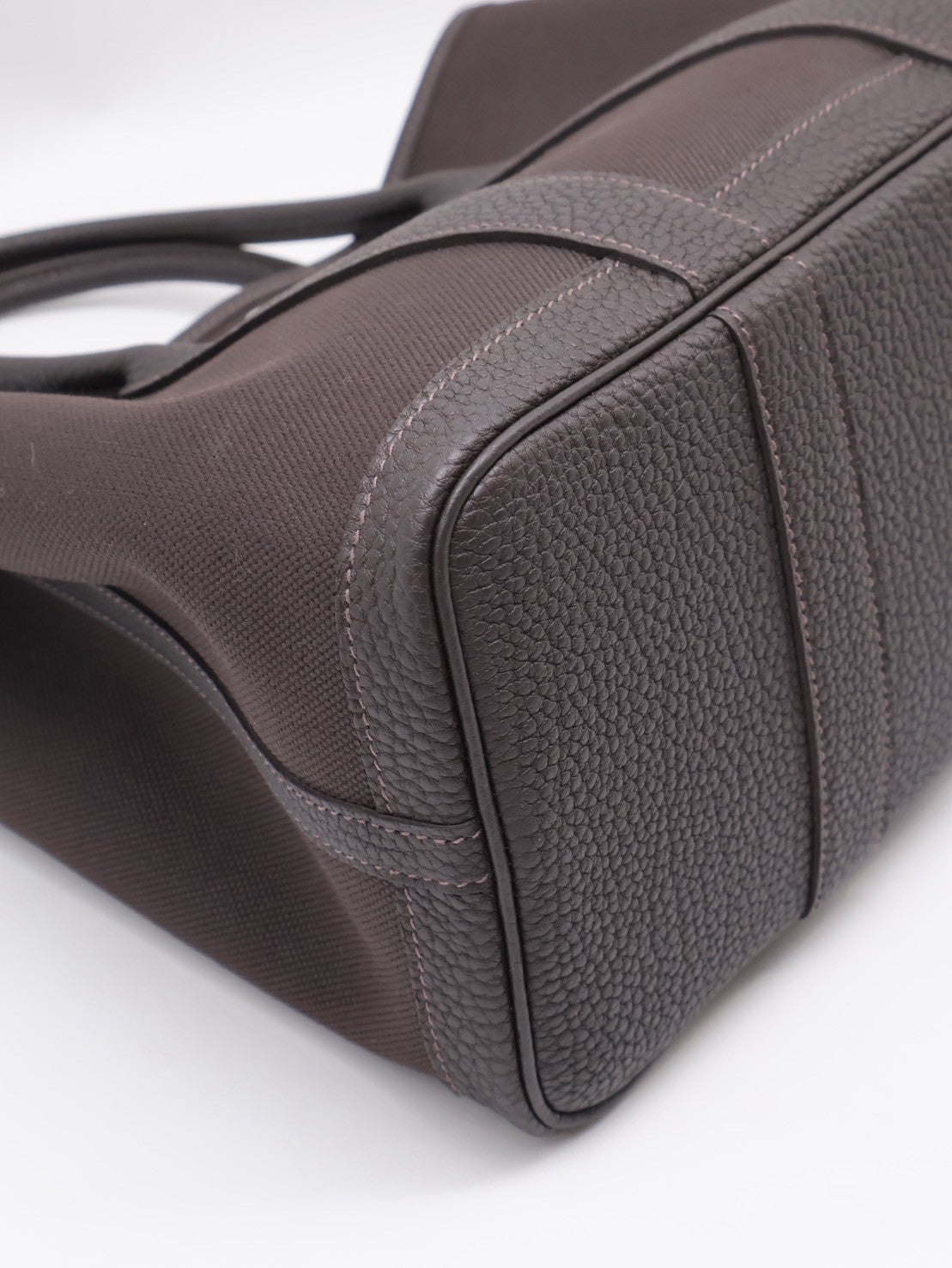 HERMES Garden Party 30 - Bai Brun T3 帆布棗棕色 G