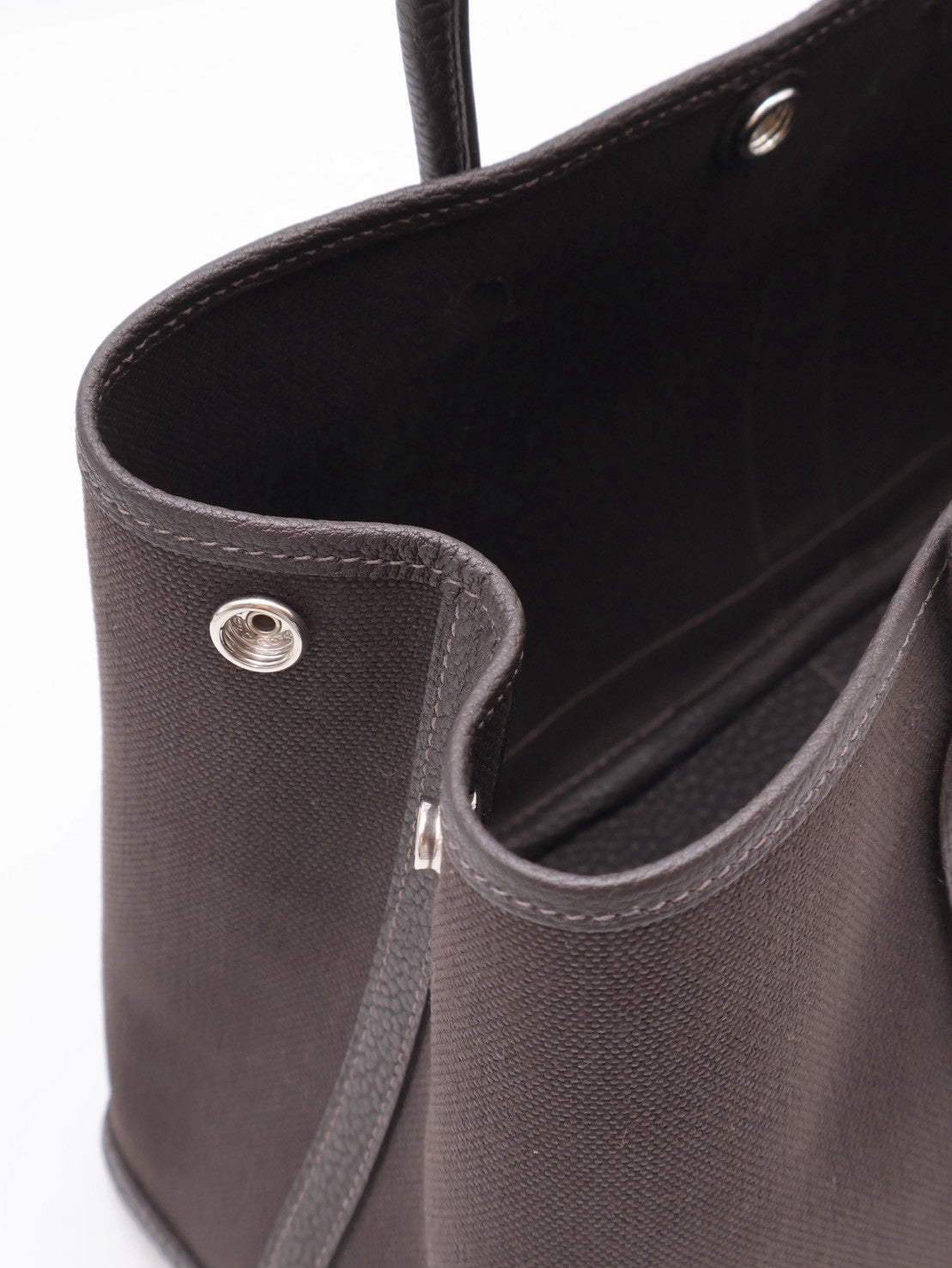 HERMES Garden Party 30 - Bai Brun T3 帆布棗棕色 G