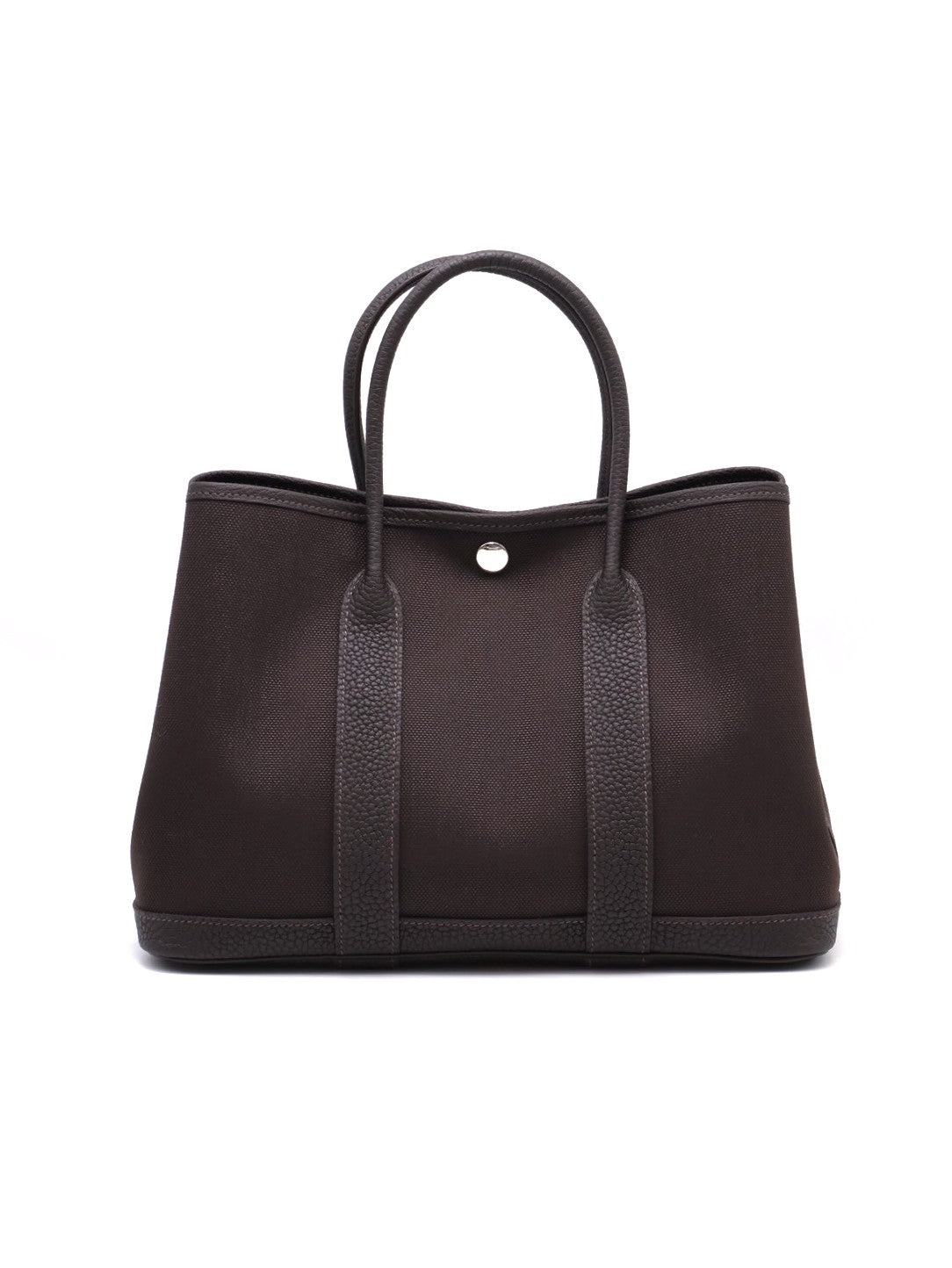 HERMES Garden Party 30 - Bai Brun T3 帆布棗棕色 G