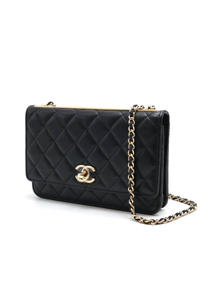 CHANEL 浮雕字母Trendy woc - 黑金