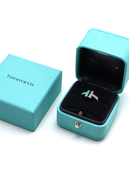 Tiffany&Co Wire 鑽石及綠松石線圈戒指 - 0.07carat