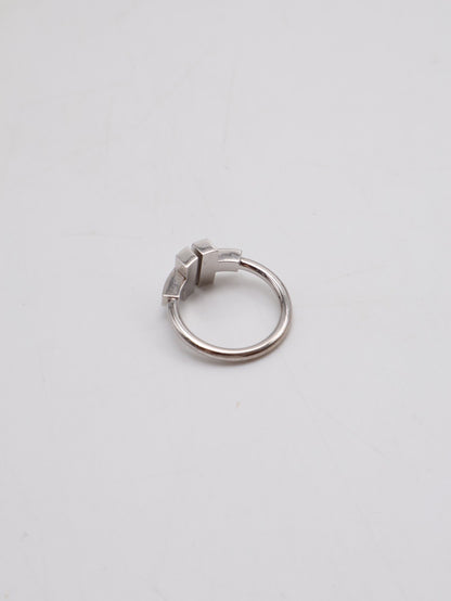 Tiffany&Co Wire 鑽石及綠松石線圈戒指 - 0.07carat