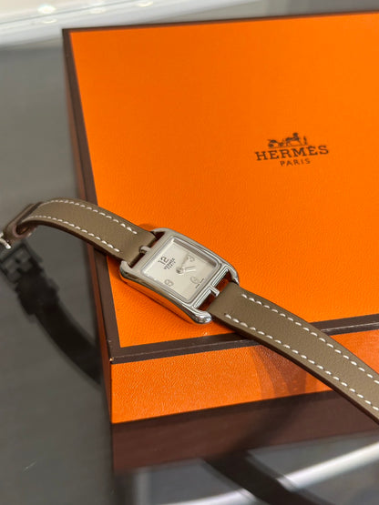 HERMES Cape Cod腕錶 - 27 大象灰銀 K