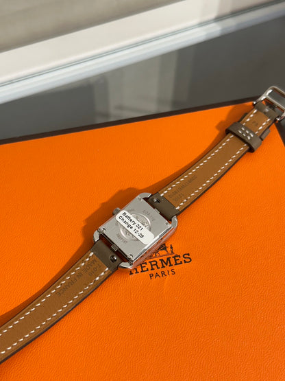 HERMES Cape Cod腕錶 - 27 大象灰銀 K