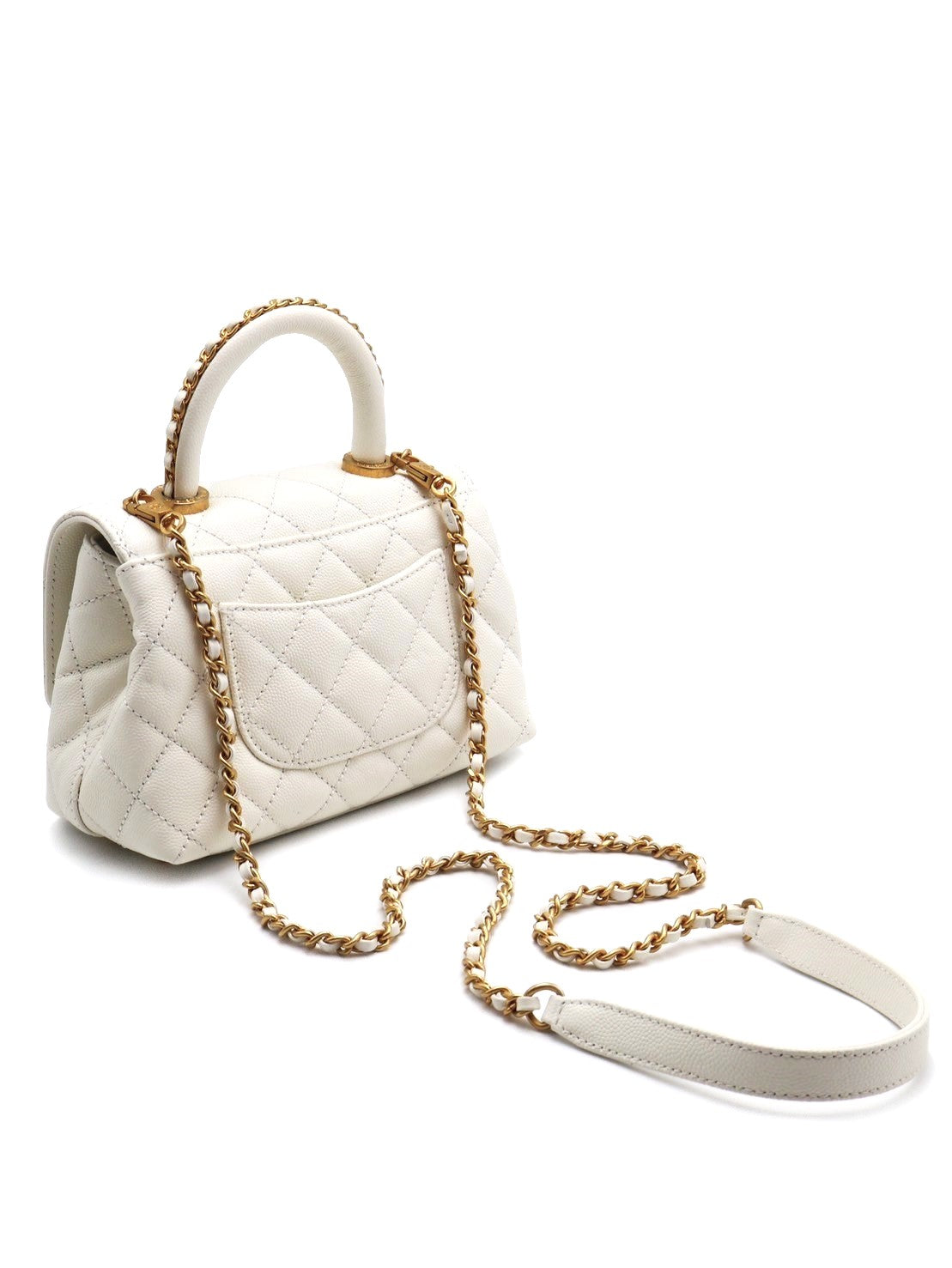 CHANEL Mini coco handle - 白金