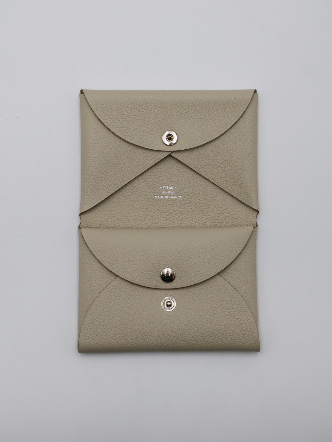 HERMES Calvi Duo - Beton 8L 冰川白 W