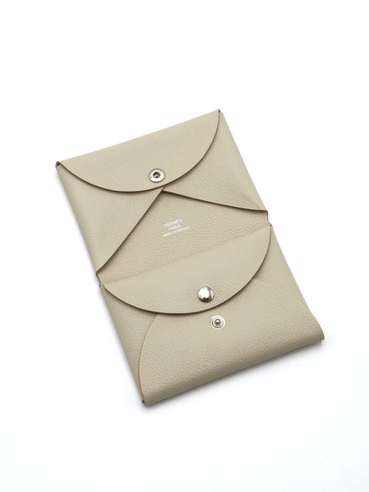 HERMES Calvi Duo - Beton 8L 冰川白 W