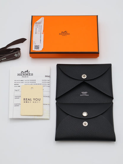 HERMES Calvi Duo - Noir 89 黑 G