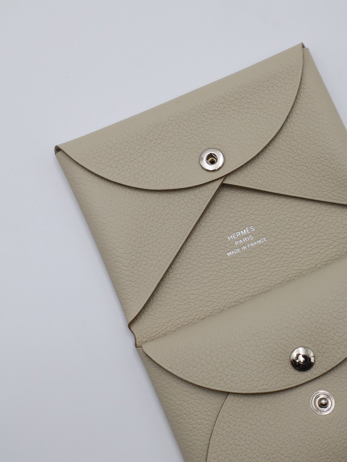 HERMES Calvi Duo - Beton 8L 冰川白 W