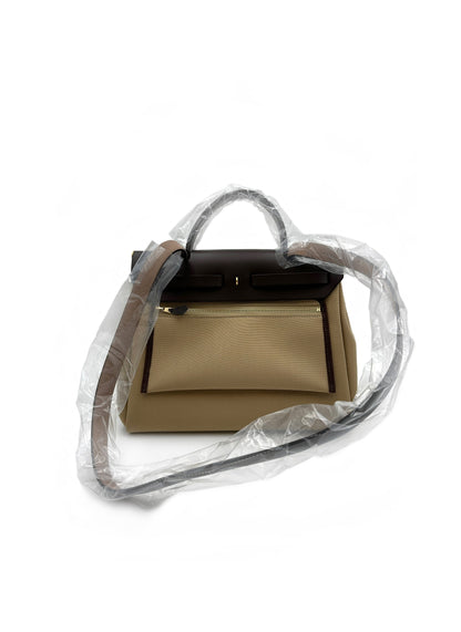 HERMES Herbag zip 31 - 風衣卡其色 / 烏木色