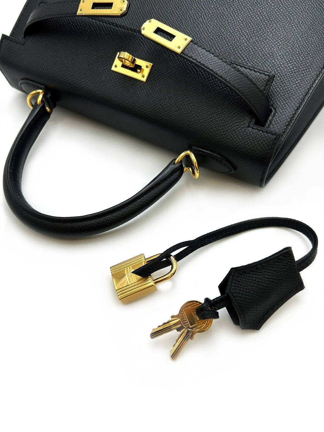 HERMES Kelly 25 - 黑金 Y