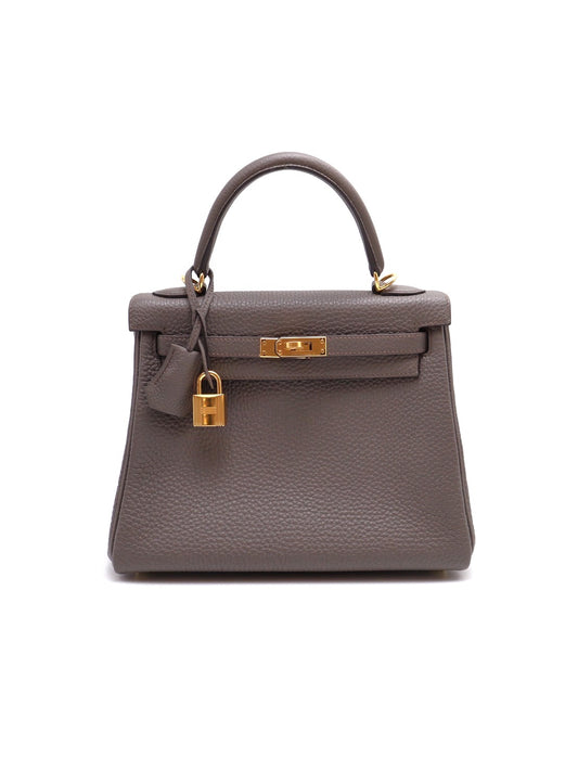 HERMES Kelly 25 - 錫器灰金