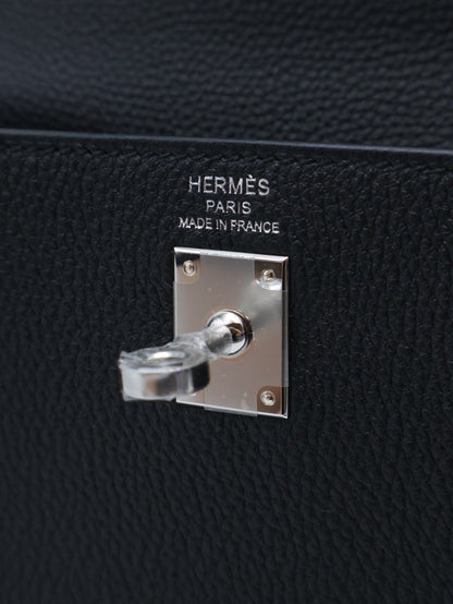 HERMES Kelly 25 - Noir 89 黑銀 G