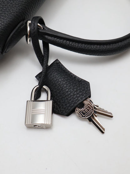 HERMES Kelly 25 - Noir 89 黑銀 G