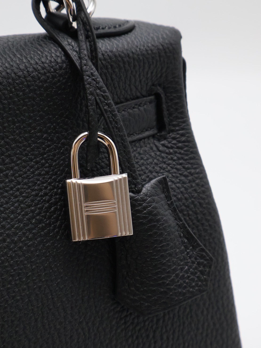 HERMES Kelly 25 - Noir 89 黑銀 G