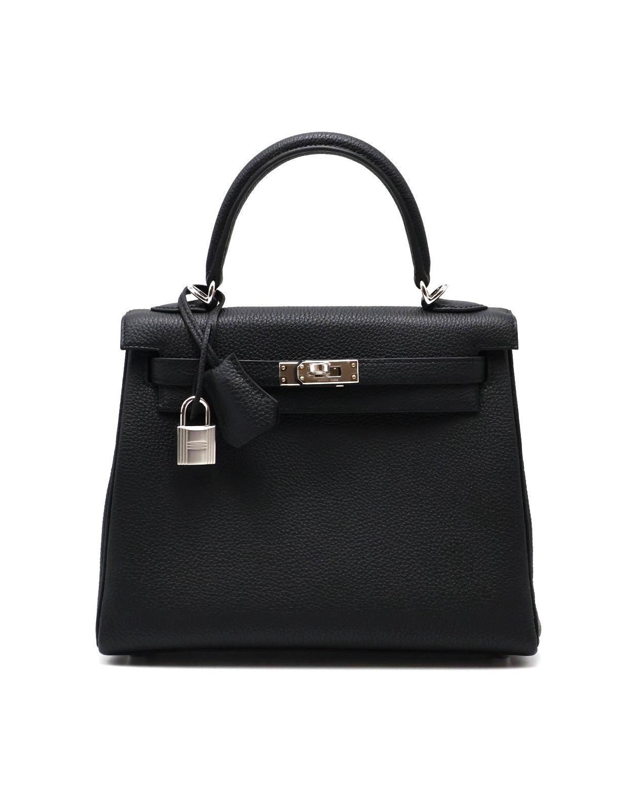 HERMES Kelly 25 - Noir 89 黑銀 G