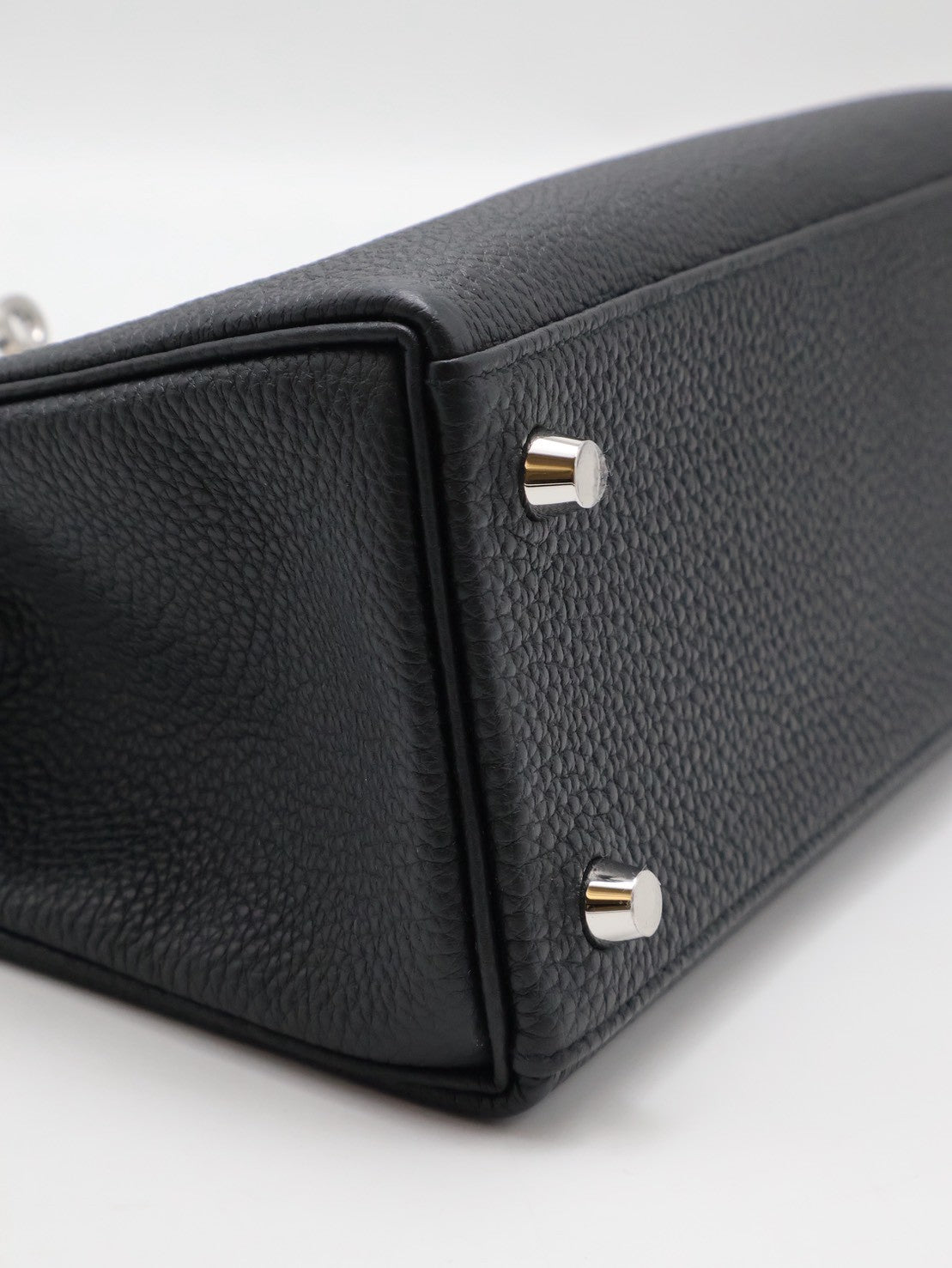 HERMES Kelly 25 - Noir 89 黑銀 G