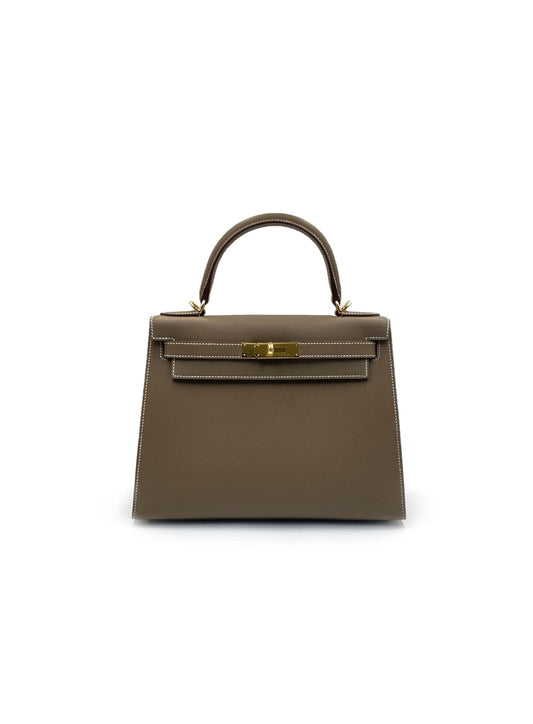 HERMES Kelly 28 - 灰金