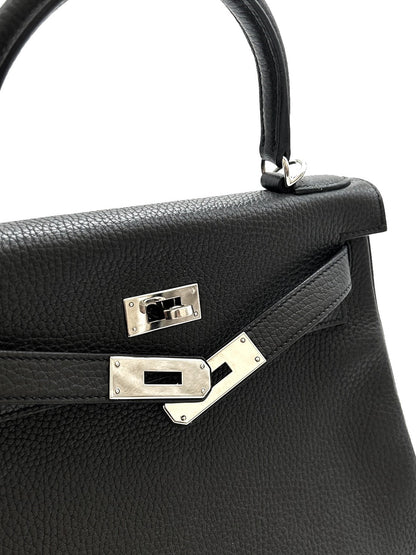 HERMES Kelly 28 - 黑銀 X