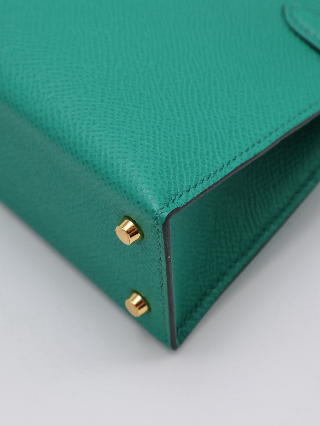 HERMES Mini Kelly ll - Vert Vertigo U4 絲絨綠金 Z