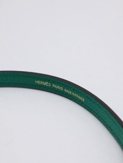 HERMES Mini Kelly ll - Vert Vertigo U4 絲絨綠金 Z