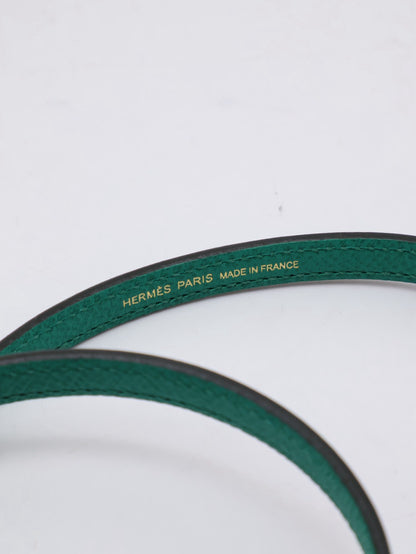 HERMES Mini Kelly ll - Vert Vertigo U4 絲絨綠金 Z