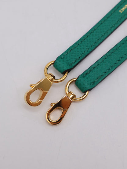 HERMES Mini Kelly ll - Vert Vertigo U4 絲絨綠金 Z